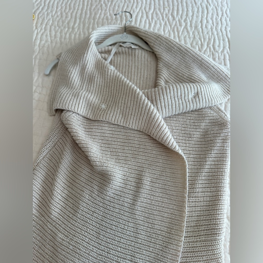 Chico's Cream Cowl Neck Sweater Vest - Picture 4 of 6